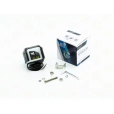 фара дополнительная LED  70х70х50 (Д/В/Ш) 18W ближний с линзой + габарит