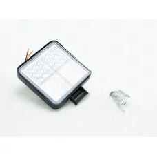 фара дополнительная LED 105х105х28 (Д/В/Ш) 114W белый+желтый