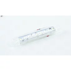 ліхтар маркерн. овальний білий 100х15мм 9 LED (12/24v) (Thoc Auto)