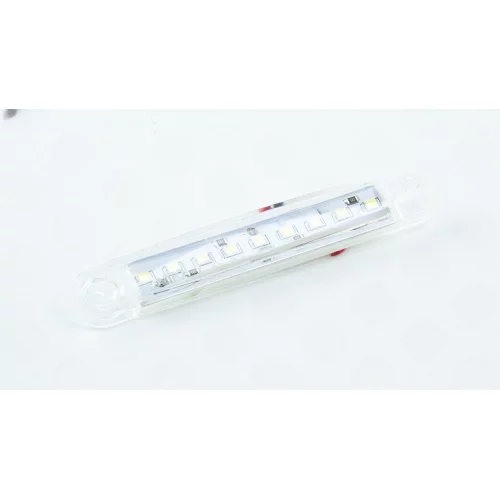 ліхтар маркерн. овальний білий 100х15мм 9 LED (12/24v) (Thoc Auto)