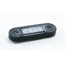 фонарь маркерн. овальный оранжевый  80х25мм 4 LED (12/24v)