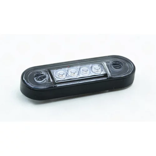 фонарь маркерн. овальный оранжевый  80х25мм 4 LED (12/24v)