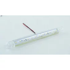 ліхтар маркерн. овальний білий 160х15мм 12 LED (12/24v)