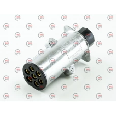 фишка прицепа грузовая метал 12-24В (папа) ISO 1185 socket  N type гайка