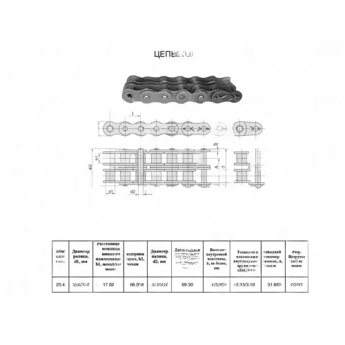 Ланка перехідна П-2ПР-25,410600 RENOLD SD (16B-2-OL)