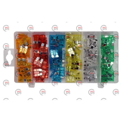 предохранители 2108 Евро АТО (Yato) 120шт 5,10,15,20,25,30А (футляр)
