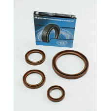 сальник к\в Lanos 1,6 к-т 4шт Кременчуг FPM обрез. красн.