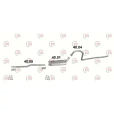 труба проміжна 2410-3102 (Polmo)