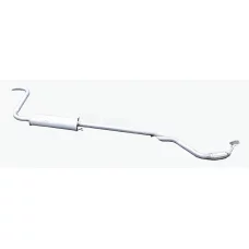 резонатор Lanos з гофрою дв.Opel із лямда-зонд. (Алюмін.BOSAL)