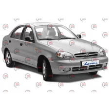 накладки/вії на фари Daewoo Lanos 1997 -   AV-Tuning