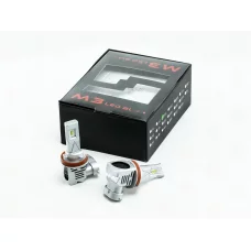 лампа LED H8/H9/H11/H16 12V-24V  27W M3 6500K  радіатор