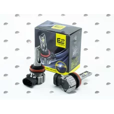 лампа LED H8/H9/H11/H16 12V-24V E2 18W 6500K  радіатор