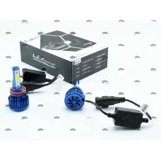 лампа LED H8/H9/H11/H16 12V-24V серия 360 6500K  радиатор+вентилятор+обманка