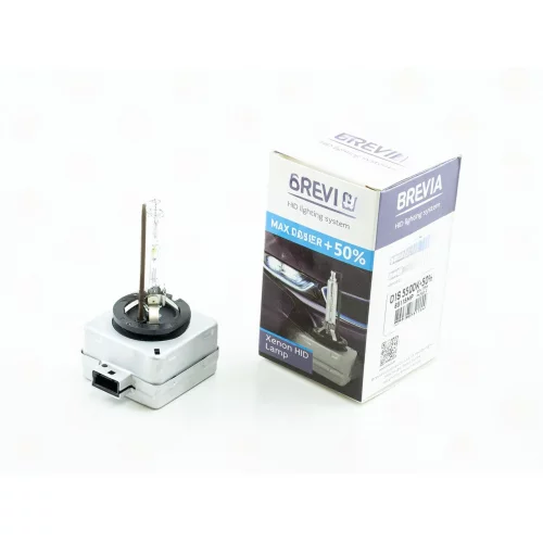 Лампа ксеноновая D1S 12V 35W 5500K +50% BREVIA