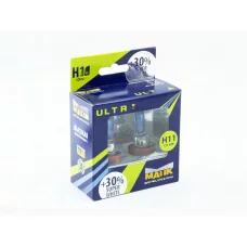 лампа H11 12V 55W Маяк Super White+30% 4000К (2шт)