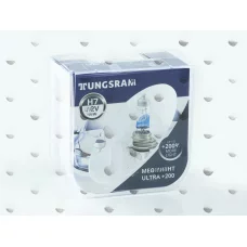 лампа H7 12V 55 W Tungsram Megalight Ultra +200% пластик. бокс