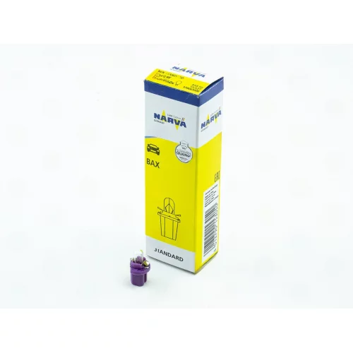 лампа БЦ 12V 0,4W Bax8.5d NARVA с патроном