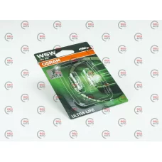 лампа БЦ 12V 5W W2.1х9.5d OSRAM Ultra life (пара)