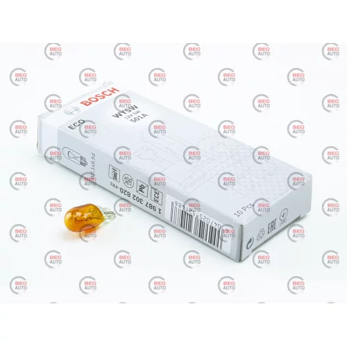 лампа БЦ 12V 5W W2.1х9.5d BOSCH ECO Orange
