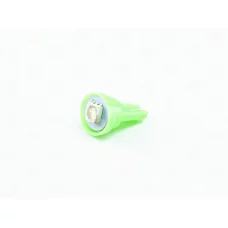 Лампа LED БЦ 12V W5W (W2,1x9,5d) T10 GREEN  0,45W 1smd 5050