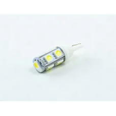 Лампа LED БЦ 24V W5W (W2,1x9,5d) T10 WHITE 9 SMD 5050