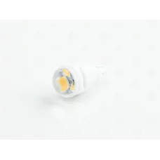 Лампа LED БЦ 24V W5W (W2,1x9,5d) T10 YELLOW 3 SMD 2835 прозрачная линза ceramic