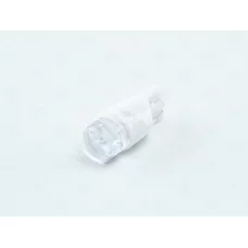 Лампа LED БЦ 24V W5W (W2,1x9,5d) T10 RED 2 SMD 2835 прозрачная линза ceramic
