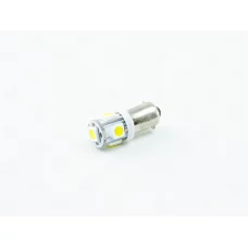 Лампа LED А 24V T4W BA9s WHITE  5 SMD 5050