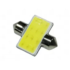 Лампа LED AC 12V T10.5х31 SV8,5 WHITE COB (суцільне світло)