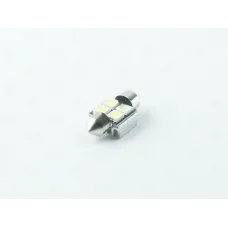 Лампа LED AC 12V T10.5х31 SV8,5 WHITE  4*5050 56Lm обманка