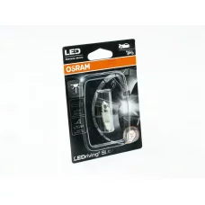 Лампа LED AC 12V T10.5х36 SV8,5 WHITE  0.6W 6000K OSRAM