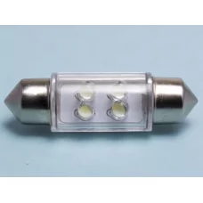 Лампа LED AC 12V T10.5х31 SV8,5 WHITE  4-діода