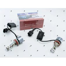 лампа LED з лінзою H8/H9/H11/H16 12V  38W G01 5700K радіатор з вентилят.