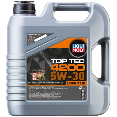 олива Liqui Moly 5W-30 Top Tec 4200 C3 (VAG longlife III) 4л