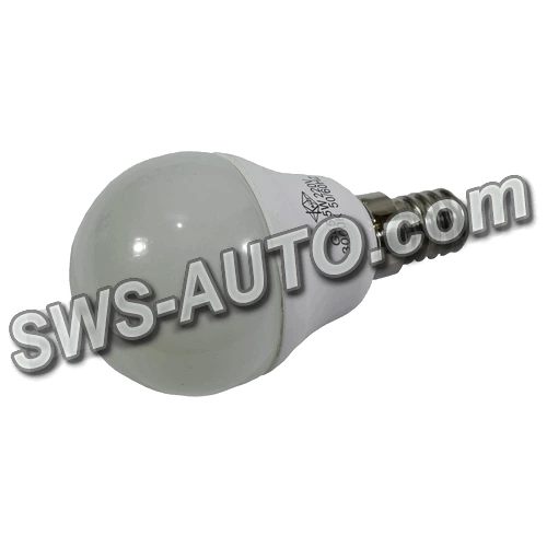 лампа светодиодная 220V E14  5W G45 3000K теплый белый