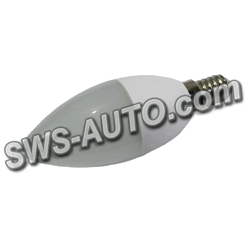 лампа светодиодная 220V E14  5W C37 3000K теплый белый