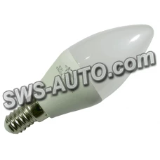 лампа светодиодная 220V E14  7W C37 4100K нейтральный белый