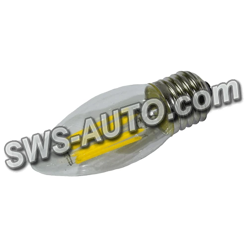 лампа светодиодная 220V E27  6W C35 4100K Filament нейтральный белый