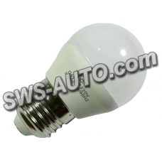 лампа светодиодная 220V E27  7W G45 3000K теплый белый