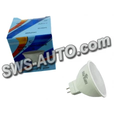 лампа светодиодная 220V GU5.3  5W MR16 3000K теплый белый