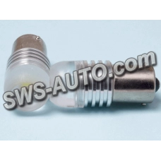 Лампа светодиодная А 12-21 WHITE   1 LED 1W с линзой