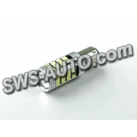 Лампа светодиодная А 12-21+5 WHITE  92 SMD 4014 с линзой