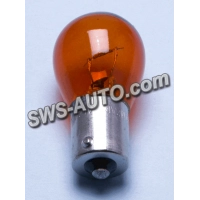 лампа  A 24V 21W Маяк Amber смещен. цоколь