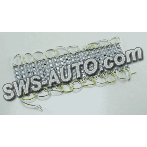 Модуль світлодіодний 12V Жовтий  6 SMD 5050 1,44W (20шт)