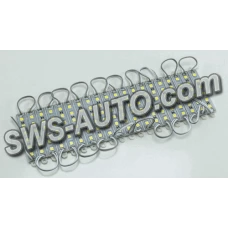 Модуль світлодіодний 12V Білий  6 SMD 5050 1,44W (20шт)