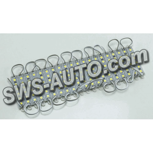 Модуль світлодіодний 12V Білий  6 SMD 5050 1,44W (20шт)