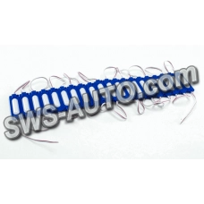 Модуль світлодіодний 12V Синій  6 SMD 2835 1,44W Long Lens (20шт)