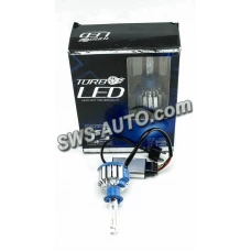 лампа LED H1 12V-24V T1 6000K 3500L радиатор с вентилятором+обманка
