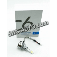 лампа LED H1 12V-24V C6 6000K 3800L  радиатор с вентилятором