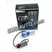 лампа LED H1 12V-24V T1 6000K CSP радіатор з вентилятором